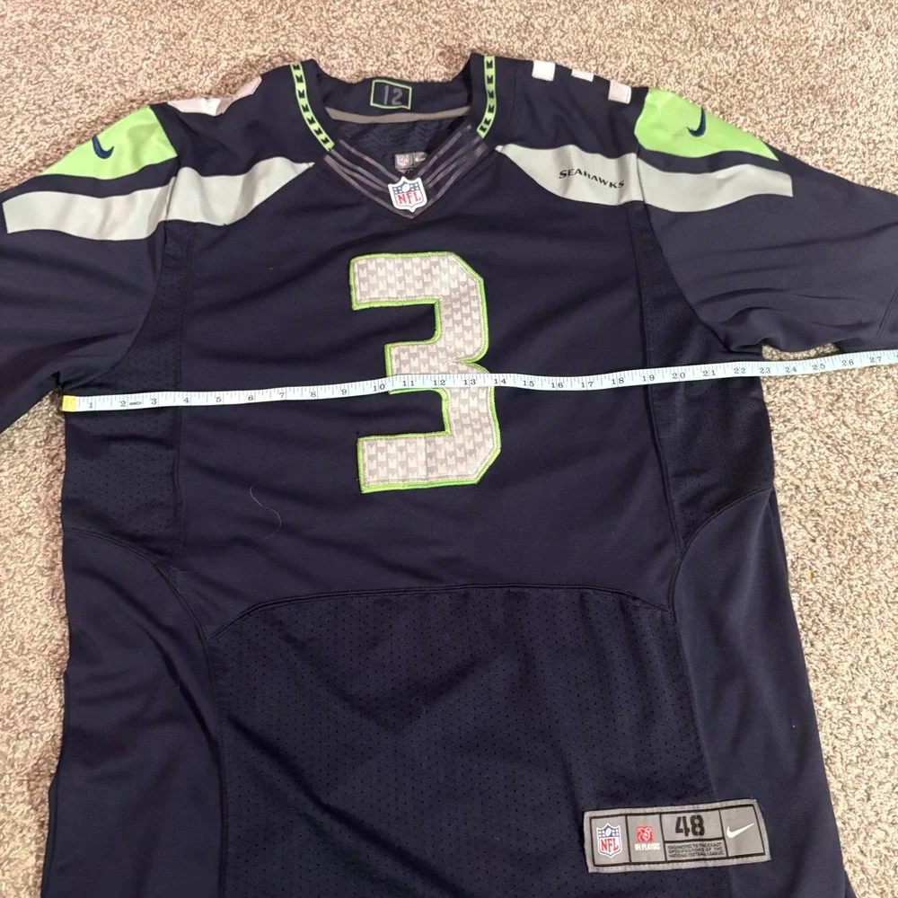 Seattle Seahawks Russell Wilson #3 Nike On Field NFL Jersey 48‎